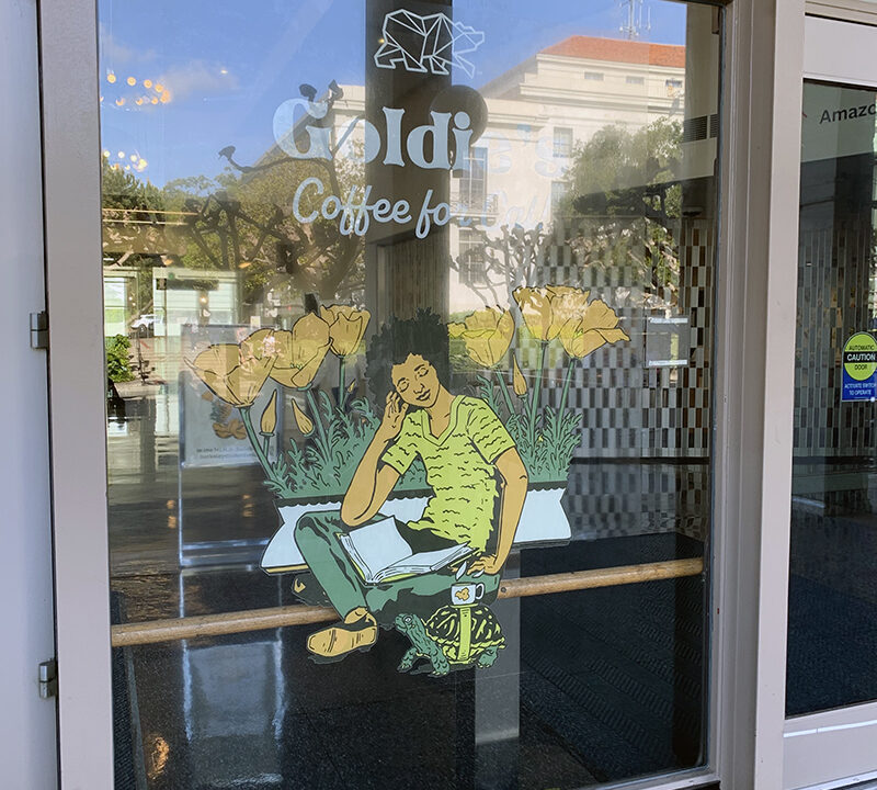 Goldie- Signage on building