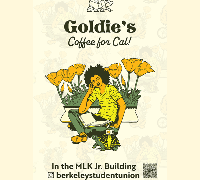 Goldies- Poster of person reading