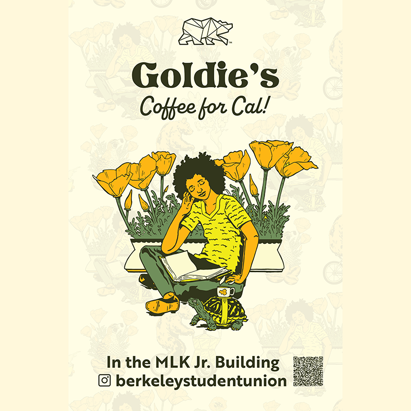 Goldies- Poster of person reading